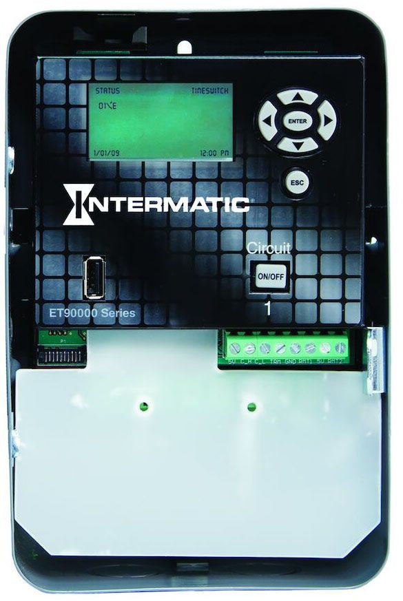 Intermatic ET90115C NEMA 1 Steel Case 365 Day 120 to 277 VAC 60 Hz 30 Amp 1-Circuit SPDT Astronomic Time Switch