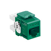 Leviton 6110G-RV6 eXtreme Cat6A QuickPort Jack, Channel-Rated, Green