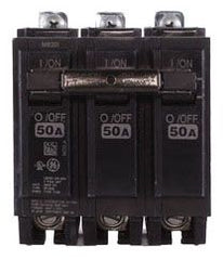 GE THQB32050 THQB Miniature Circuit Breaker 120/240 VAC 50 A 10 kA 3 Poles