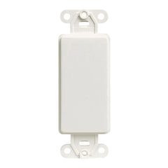 Leviton 80414-2W Decora Blank Insert for Wall Plates, Screws Includes, White