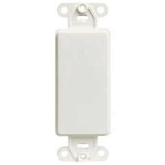 Leviton 80414-2W Decora Blank Insert for Wall Plates, Screws Includes, White