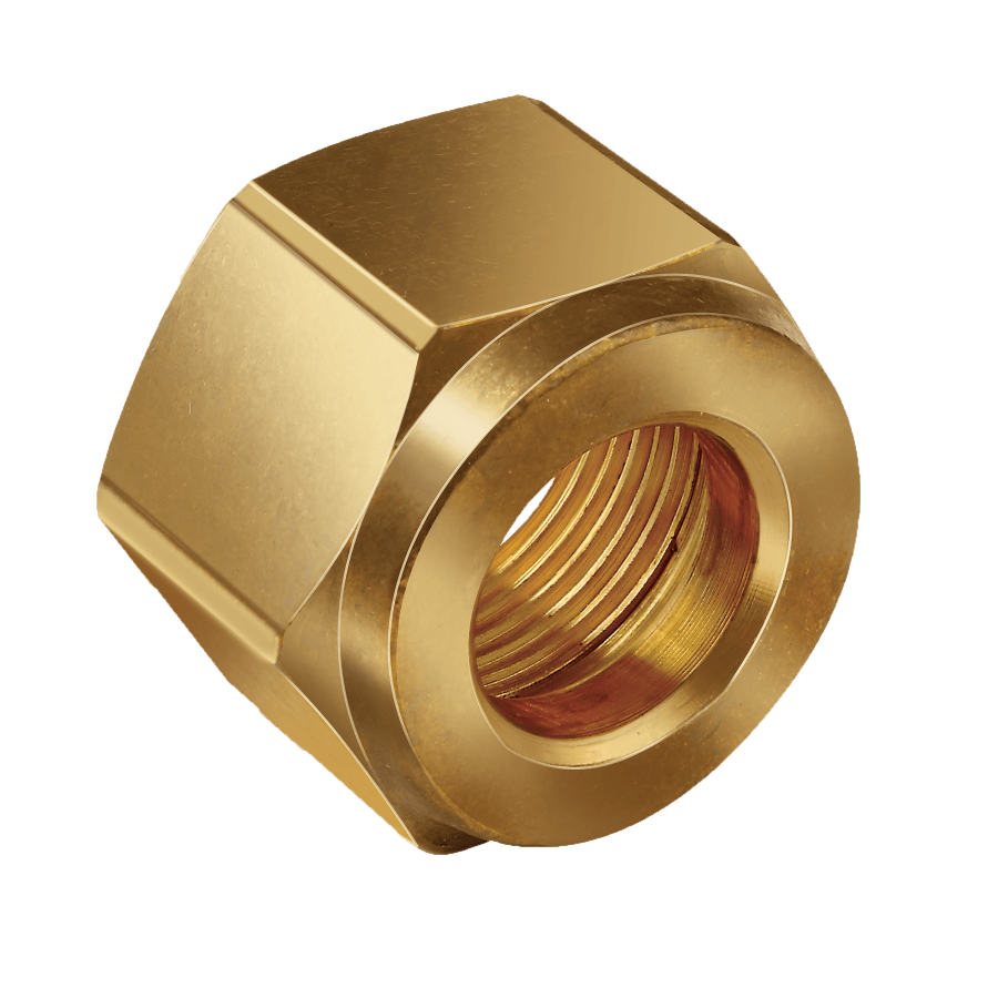 JB Industries NS4-3 Brass Nut, 3/16 Short Forged