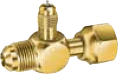 JB Industries A31853 Access Valve 3/8 SAE x 3/8 Female SAE Swivel Nut x 1/4 Access Tee