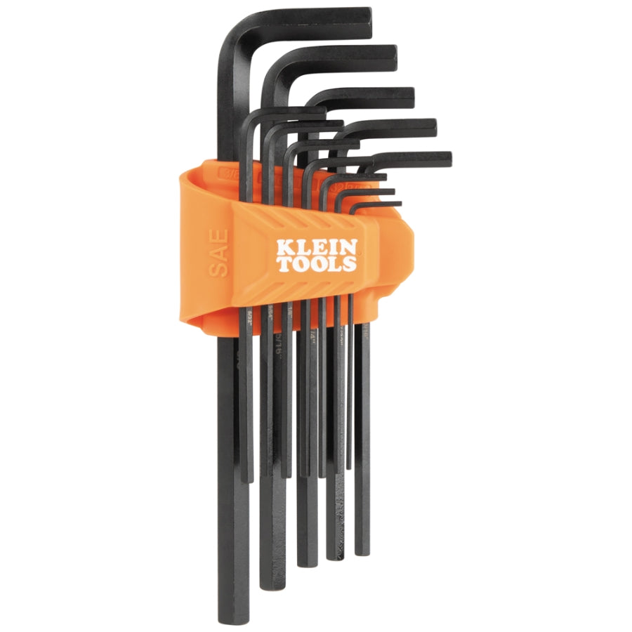 Klein Tools LS12 Hex Key Set, 12-Piece SAE L-Style Long