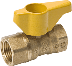 Mueller 110-125 Ball Valve, 1FPT Forged Brass 2-Pc 7702G ProLine