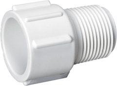 Mueller 436-015 PVC Adapter, 1-1/2Soc x MPT Schedule 40 Male