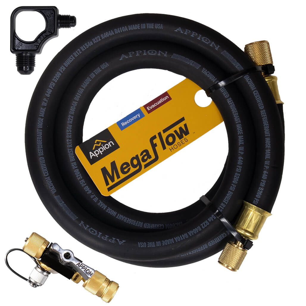 APPION TOOLS Appion MGABAS 1/2, Hose Evacuation Kit for 1/4 System Connection