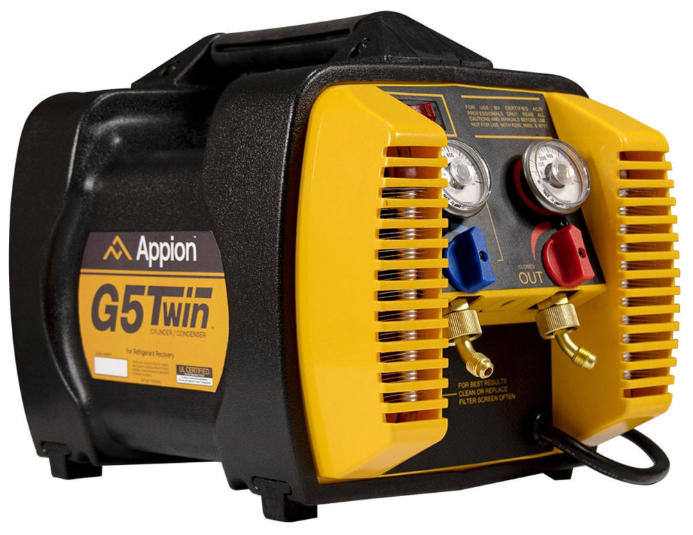 APPION TOOLS Appion G5Twin Refrigerant Recovery Machine 115 VAC 50 deg F