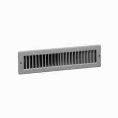 Hart & Cooley 011304 420 Series Steel Floor Toe-Space Grille, 14 x 2 in, Bright White