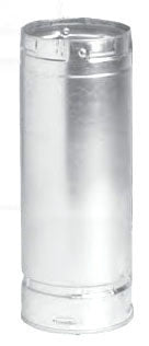 METAL-FAB Metal-Fab 10M24 Twist-Lock Gas Vent Pipe 10 Inch Diameter 24 Inch Length
