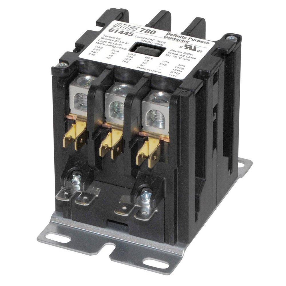 MARS 61447 3POLE 240V 40A CONTACTOR W/LUG