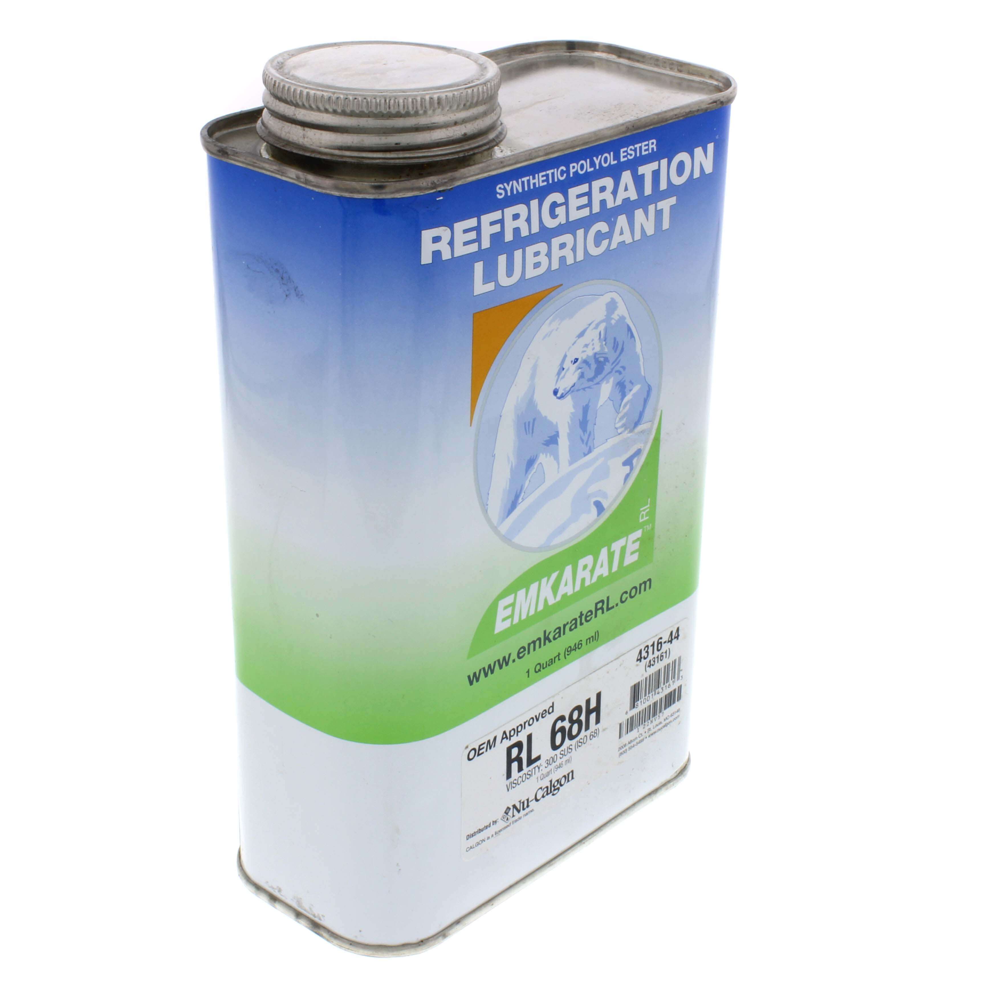 NU-CALGON Nu-Calgon 4316-44 Emkarate RL68H Refrigeration Oil 1qt
