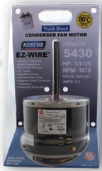 US Motors 5430 Rescue EZ-Wire 1/6 - 1/3 HP 1075 RPM 208/230V Single Phase Condenser Motor