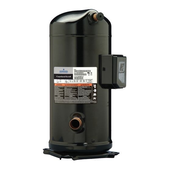 Copeland ZR57K3E-PFV-930 A/C Scroll with POE Oil Power 230v1ph 57500BTU R22 Compressor