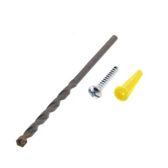 DiversiTech 7101CX Yellow Conical Flange Anchor Kit #8 x 1 Screws & Anchors with a 3/16 Drill Bit