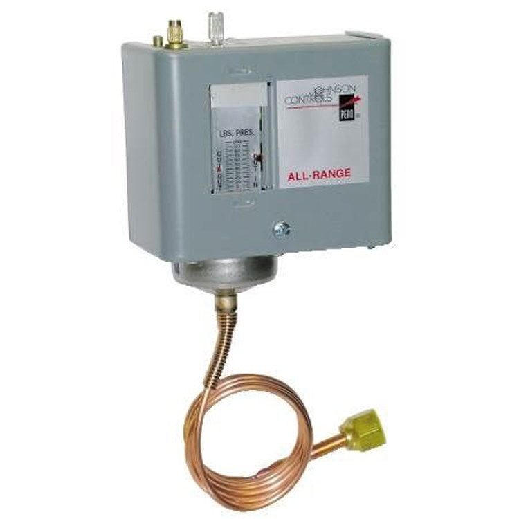 Johnson Controls P70CA-1C Pressure Control Low SPST Open on High 20-100 Pounds per Square Inch Gauge 7-50 Pounds per Square Inch