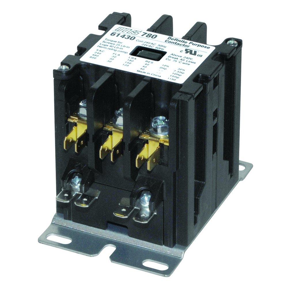 MARS 61432 30A 3-Pole Contactor with Screw Type Termination