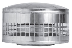 Metal-Fab 10MC Vent Cap, 10 in Duct, 11 in H, Aluminum