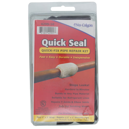 Nu-Calgon 4299-10 Pipe Repair, 2 x 3' Quick Seal Wrap