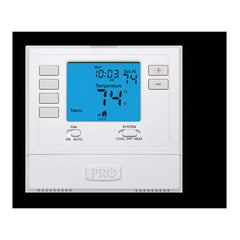 Pro1 T715 Thermostat, Programmable Thermostat, 41 to 95 deg F Control, 2 Heat / 2 Cool, 5-1-1 Days Programs