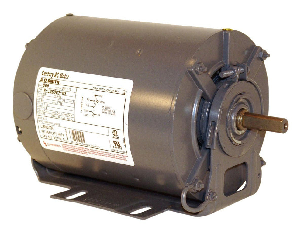 U.S. Motors D16B2N4Z9 General Purpose Single Phase ODP Cradle/Stud Motor