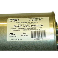 Copeland 914-0037-22 Run Capacitor 60 Microfarad 440 Volt