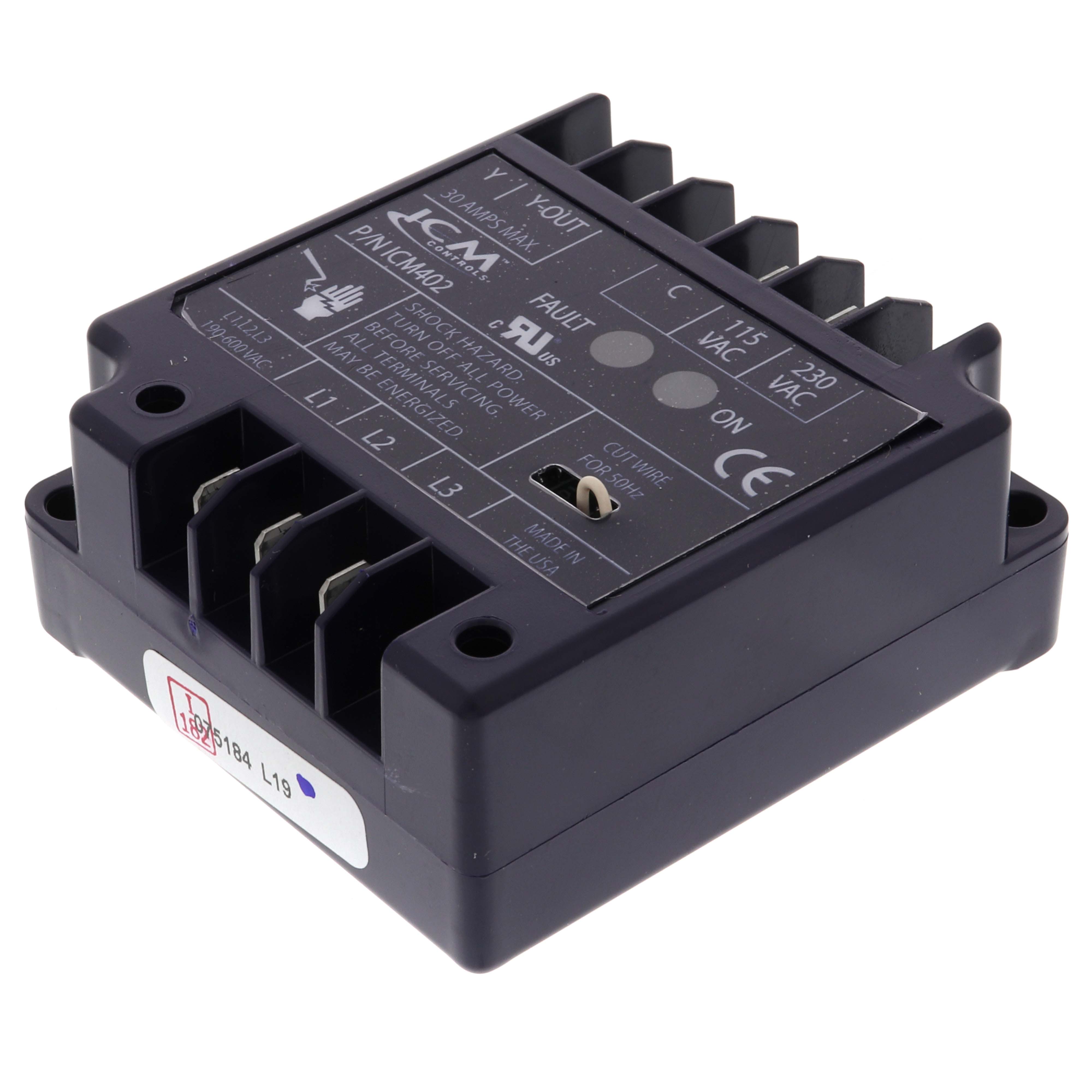 ICM Controls ICM402C Line Voltage Monitor 190-600 VAC Phase Loss/Reversal Protection