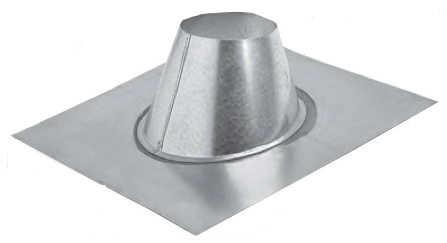 Metal-Fab 4MF 4 in Round Gas Vent Roof Flashing 2/12 to 5/12 Pitch