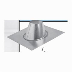 Metal-Fab 4MF 4 in Round Gas Vent Roof Flashing 2/12 to 5/12 Pitch