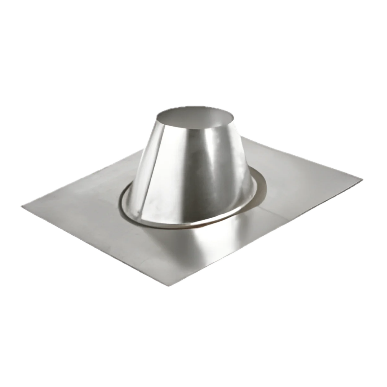 Metal-Fab 5MF 5 in. Adjustable Roof Flashing, 14.63 in L x 14.63 in W Base, 5 in Pipe