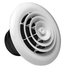 Rectorseal 81911 Ceiling Diffuser Round 8 Inch White Plastic for 6/7/8 Inch Duct