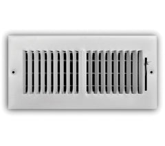 TRUaire 102M 14X08 2-Way Wall/Ceiling Register, 14 x 8 in, 115 to 390 cfm, Steel