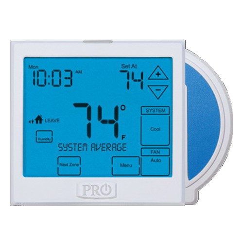 Pro1 IAQ T955WH Thermostats 3 Heat 2 Cool 7 Day 5/1/1 Programmable or Non-Programmable Wireless Universal