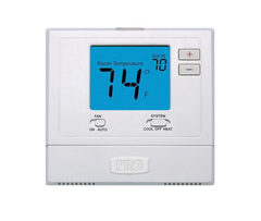 Pro1 T721 Non-Programmable Thermostat 18 to 30 VAC 50/60 Hz 2-Heat/1-Cool Heat Pump