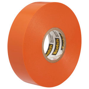 3M 35-ORANGE-1/2X20FT Scotch® Vinyl Electrical Color Coding Tape 20-ft x 1/2-Inch