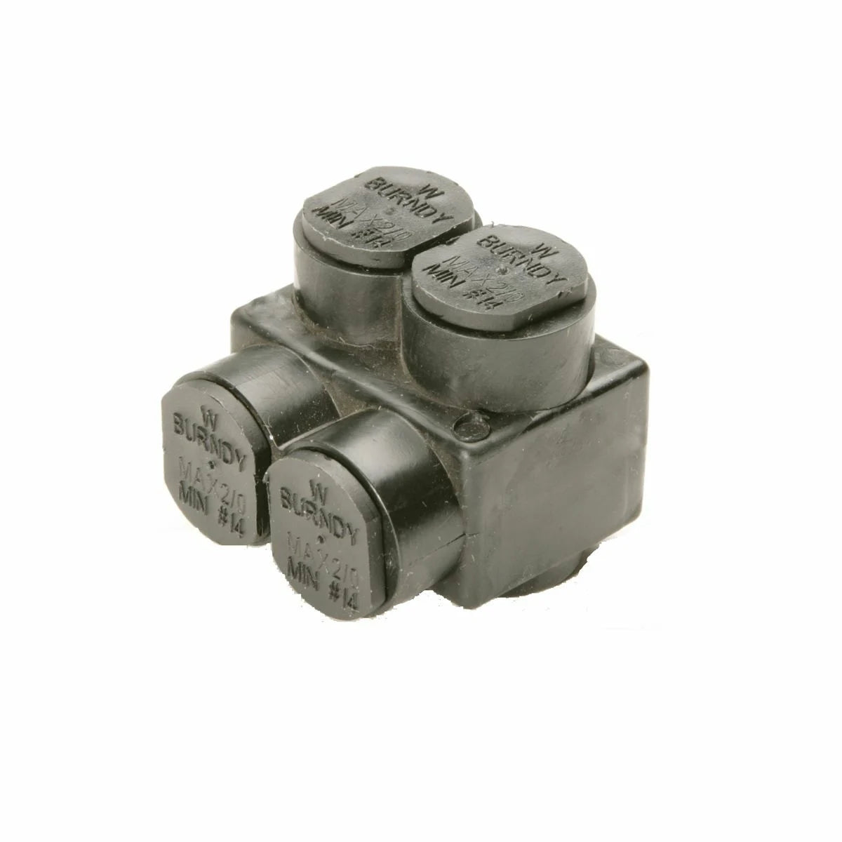 BURNDY 1PLD2502 UV Black Distribution Connectors, #10-250 KCMIL, 2.03 in L, 2.64 in