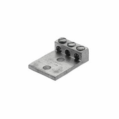 BURNDY K3A25U2 Aluminum Universal Terminal, 3 Conductor, 2 Hole, 14-1/0 AWG (Str), 3/8 Stud, 1 Stud Hole Spacing, 3 Screws