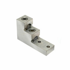 BURNDY K11A39U2 Aluminum Universal Terminal, 2 Hole, Two: 1/0 AWG (Str)-750 kcmil, 3/8 Stud, 1.38 Stud Hole Spacing, 2 Screws, Al/Cu Rated, Tin Plated.