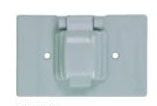 Eaton S1961 Weatherproof Receptacle Cover and Lid Stay Open 4.56 Inch x 2.87 Inch