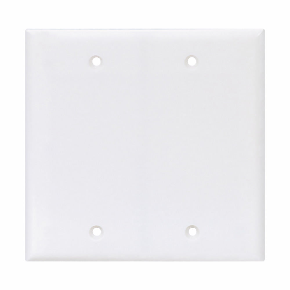 Eaton PJ23W CWD Wallplate 2G Blank Box Mount Poly Mid WH