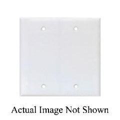 Eaton PJ23W CWD Wallplate 2G Blank Box Mount Poly Mid WH