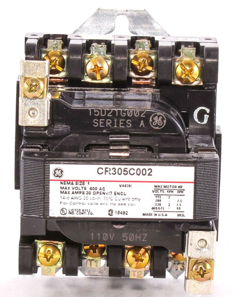 GE CR305C002 CONTACTOR 30A (1 EA) REPLACEMENT MPN