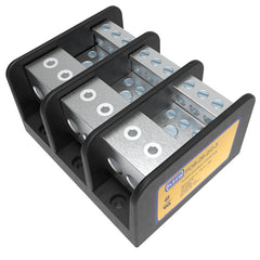 ILSCO PDB-26-2/0-3 Power Distribution Block, Dual Rated, Line Conductor Range 2/0-12, Load Range 2-14, 2 Ports Per Pole Line Side, 6 Ports Per Pole Load Side, 3 Pole