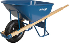 Jackson M6FFKB Heavy Duty Wheelbarrow 6 cu-ft 1 Wheel Steel Tray