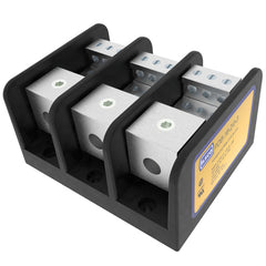 ILSCO PDB-16-2/0-3 Power Distribution Block, Dual Rated, Line Conductor Range 2/0-12, Load Range 4-14, 1 Port Per Pole Line Side, 6 Ports Per Pole Load Side, 3 Pole, UL, CSA