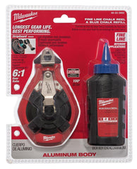 Milwaukee 48223992 Aluminum Precision Line Chalk Reel Kit With Blue Chalk