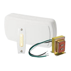 NuTone BK115LWH Wired Door Chime Kit 120-Volt Primary 16-Volt Secondary White