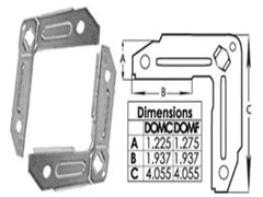 Ductmate DJRGA Duct Connector 24 ga DC25 Corner with Corner Clip