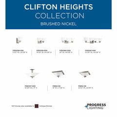 Progress P300161-009 Distinctive Chiseled Features and Clean Lines Four-Light Bath & Vanity Fixture