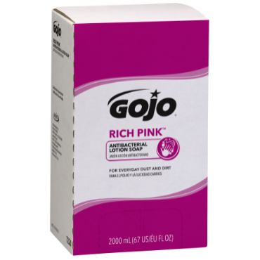 Gojo 7220-04 RICH PINK PRO TDX Antibacterial Lotion Soap 2000 mL Cartridge